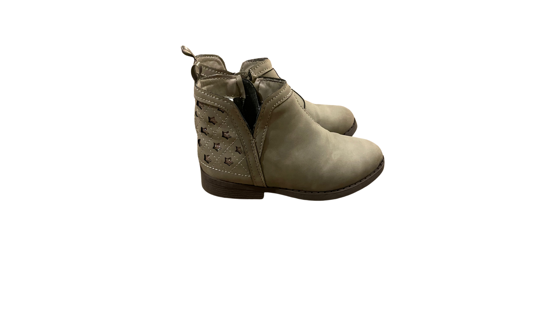 Olive colored booties best sale