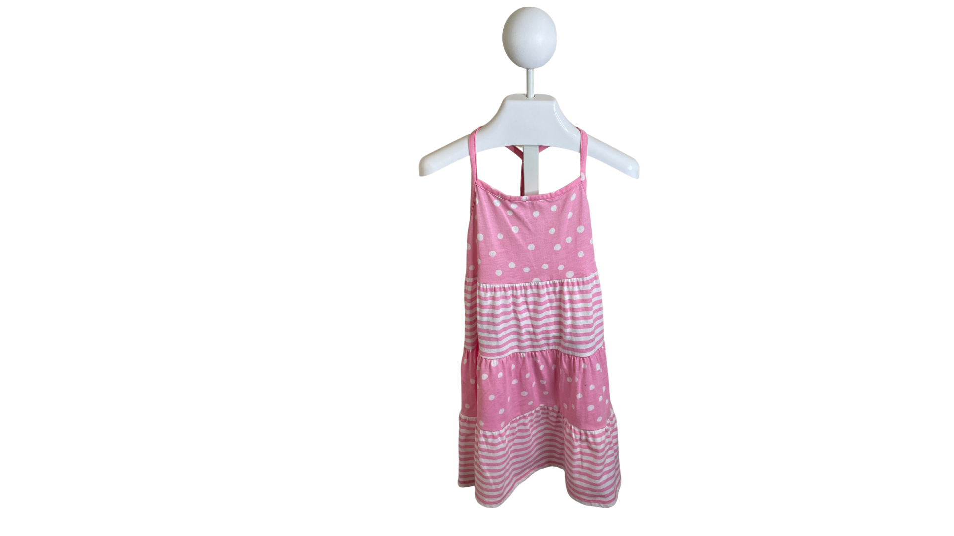 Pink and White Summer Dress