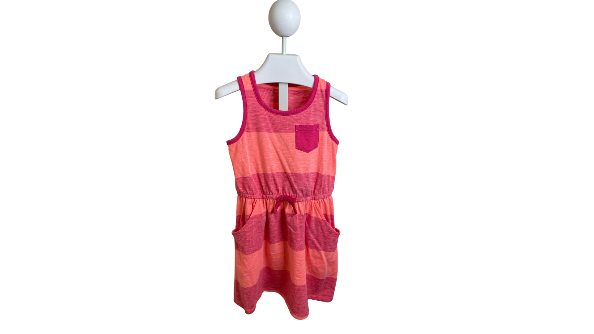 Orange and Pink Striped Dress
