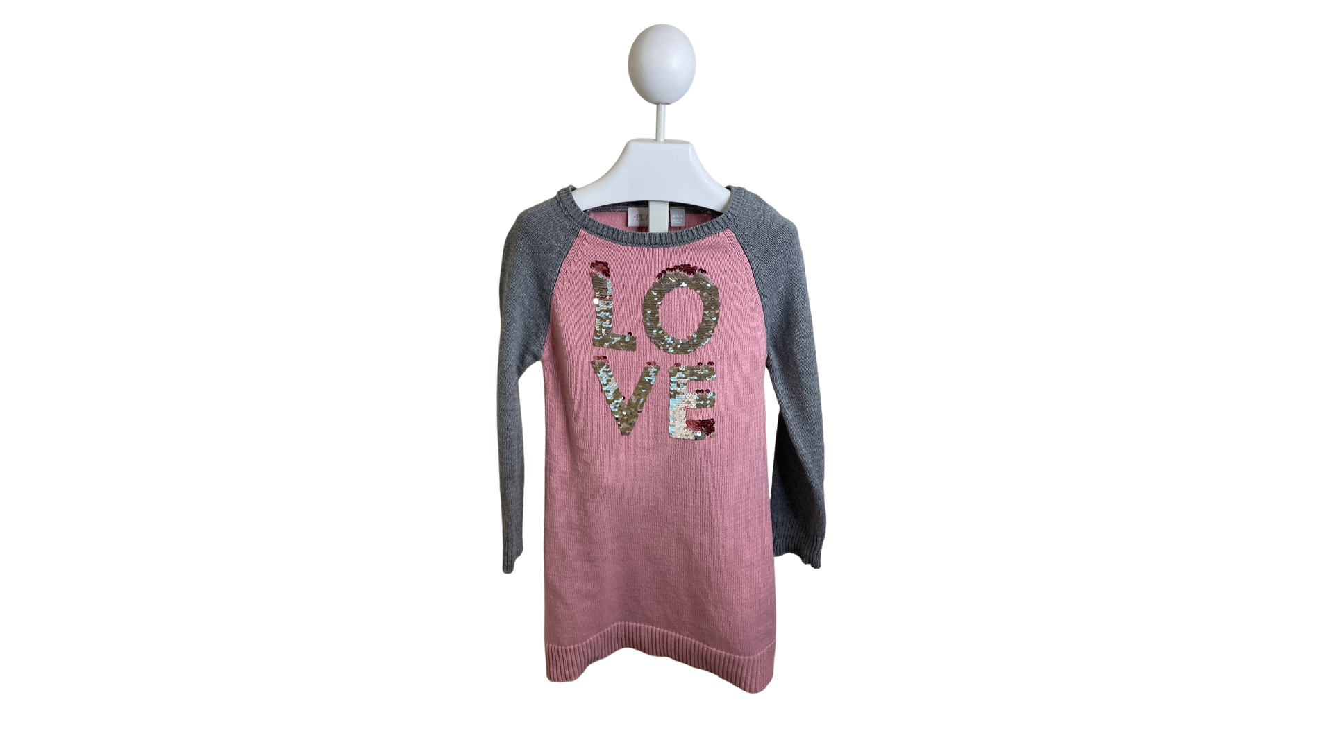 Sequin Love Sweater Dress