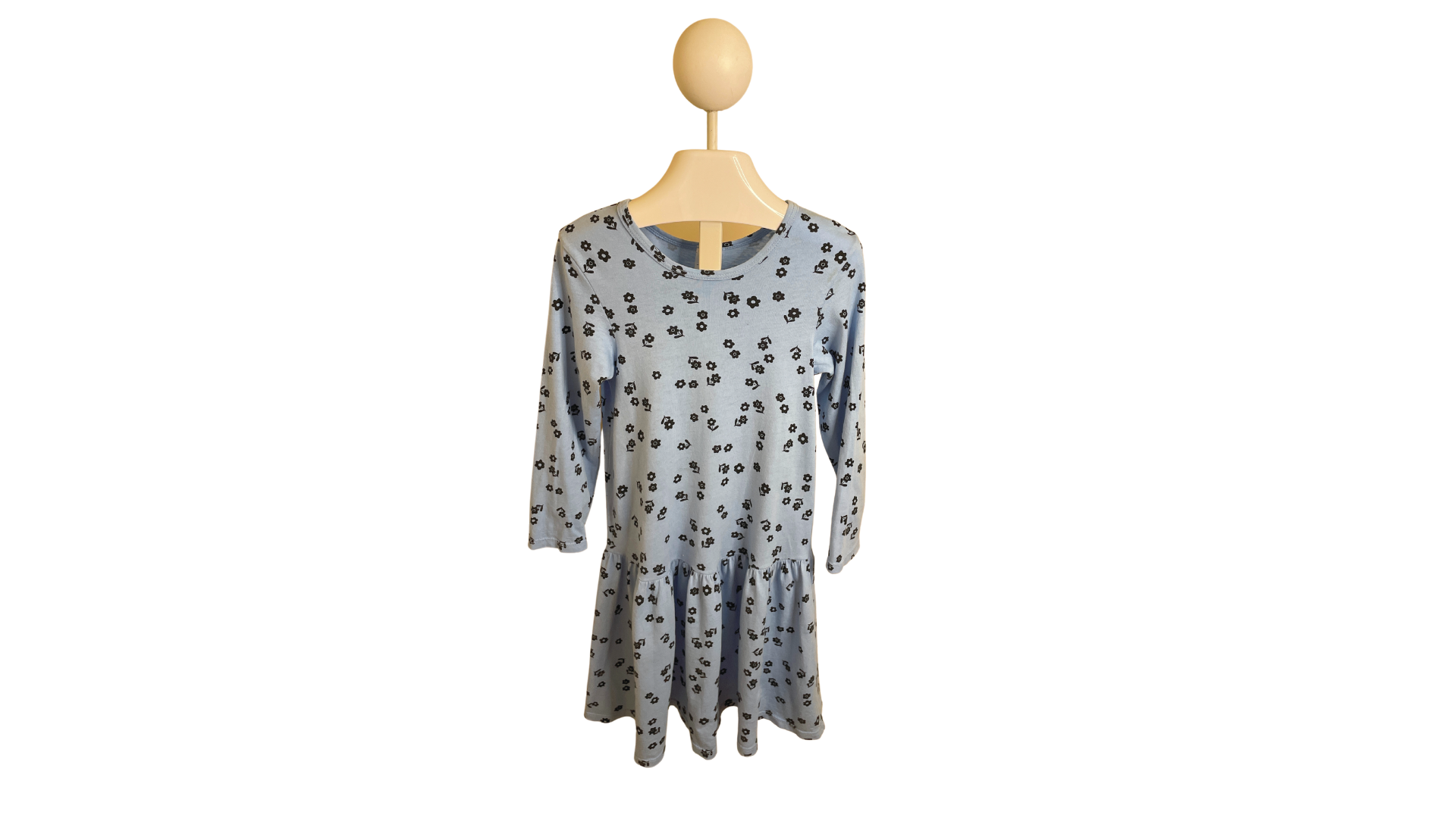 Long Sleeved Light Blue Dress