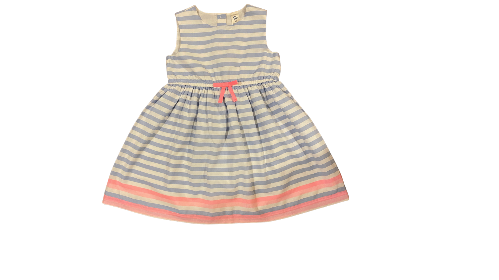 Blue and White Striped Dress